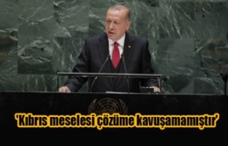 Erdoğan: 'Kıbrıs meselesi çözüme kavuşamamıştır'