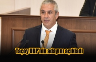 Taçoy UBP'nin adayını açıkladı