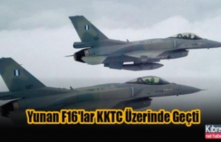 Yunan F16'lar KKTC Üzerinde Geçti