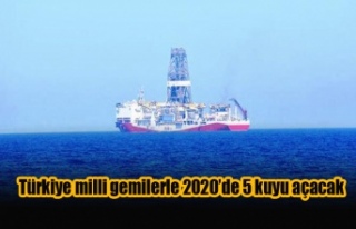 Türkiye milli gemilerle 2020’de 5 kuyu açacak