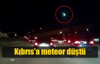 Kıbrıs'a meteor düştü