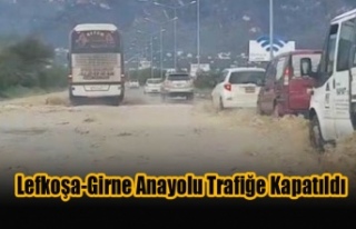 Lefkoşa-Girne Anayolu Trafiğe Kapatıldı