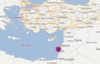 Akdeniz'de İsrail açıklarında şiddetli deprem