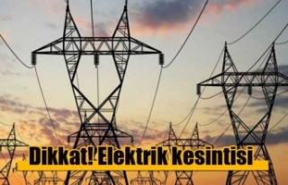 Aslanköy’e bugün 8 saat süreyle elektrik verilemeyecek