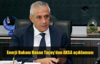Enerji Bakanı Hasan Taçoy'dan AKSA açıklaması