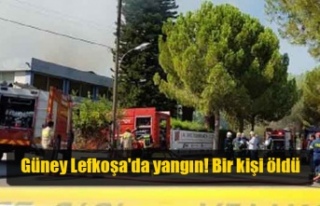 Güney Lefkoşa'da yangın! Bir kişi öldü