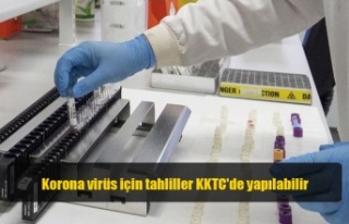 Korona virüs için tahliller KKTC'de yapılabilir
