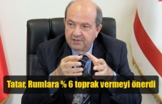 Tatar, Rumlara % 6 toprak vermeyi önerdi