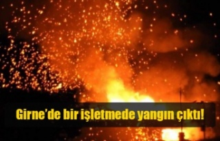 Girne’de bir işletmede yangın çıktı!