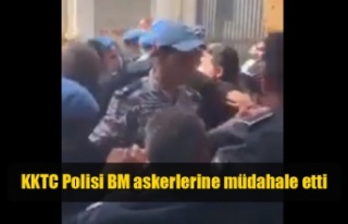 KKTC Polis BM askerlerine müdahale etti