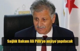Sağlık Bakanı Ali Pilli’ye anjiyo yapılacak