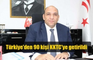 Türkiye'den 90 kişi KKTC'ye getirildi