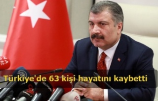 Türkiye'de 63 kişi hayatını kaybetti