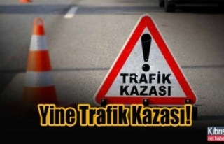 Girne - Karşıyaka Anayolu'nda kaza! 2 Yaralı