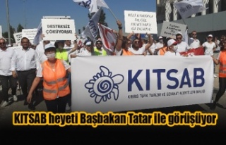 KITSAB heyeti Başbakan Tatar ile görüşüyor