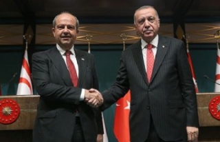Tatar ile T.C. Cumhurbaşkanı Erdoğan bayramlaştı