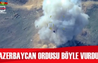 Azerbaycan ordusu, hedefleri böyle vurdu!