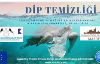 Deniz atıkları Kıbrıs projesi'nden İskele...
