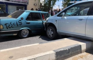 Lefkoşa'daki Kazada yaralanan olmadı