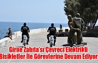 Girne Zabıta’sı Çevreci Elektrikli Bisikletler...