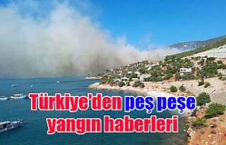 Türkiye'den peş peşe yangın haberleri