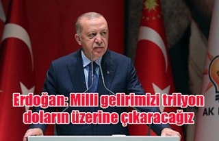 Erdoğan: Milli gelirimizi trilyon doların üzerine...