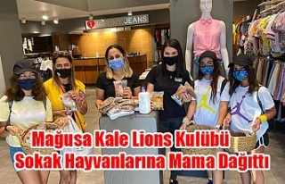 Mağusa Kale Lions Kulübü Sokak Hayvanlarına Mama...