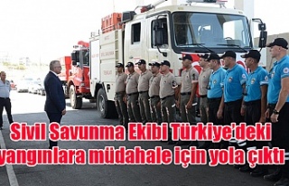 Sivil Savunma Ekibi Türkiye’deki yangınlara müdahale...