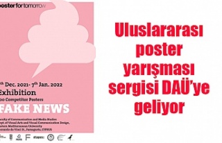 Uluslararası poster yarışması sergisi DAÜ’ye...