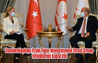 Cumhurbaşkanı Ersin Tatar, Internatıonal Crısıs...