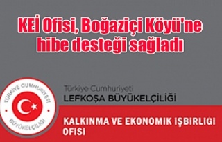 KEİ Ofisi, Boğaziçi Köyü'ne hibe desteği...