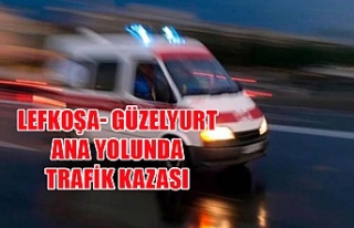 Lefkoşa-Güzelyurt anayolunda trafik kazası