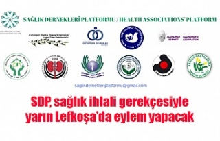 SDP, sağlık ihlali gerekçesiyle yarın Lefkoşa’da...