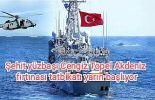 Şehit yüzbaşı Cengiz Topel Akdeniz fırtınası...