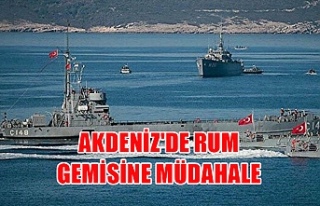 Akdeniz'de Rum gemisine müdahale