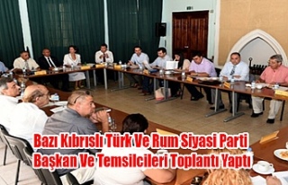 Bazı Kıbrıslı Türk Ve Rum Siyasi Parti Başkan...