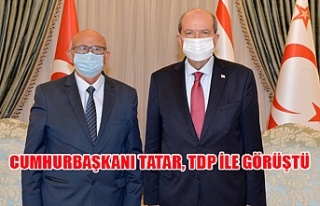 Cumhurbaşkanı Tatar, TDP ile görüştü