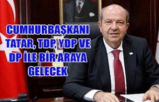 Cumhurbaşkanı Tatar, TDP, YDP ve DP ile bir araya...