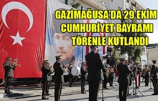 Gazimağusa'da 29 Ekim Cumhuriyet Bayramı törenle...