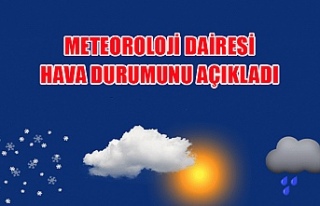 Meteoroloji dairesi hava durumunu açıkladı