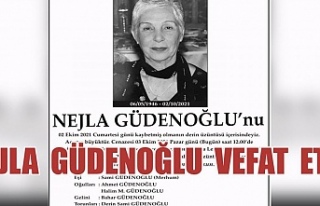 Nejla Güdenoğlu’yu Kaybettik