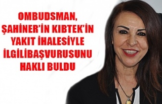 Ombudsman, Şahiner’in KIB-TEK’in yakıt ihalesiyle...