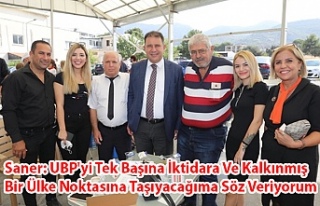Saner: UBP'yi Tek Başına İktidara Ve Kalkınmış...