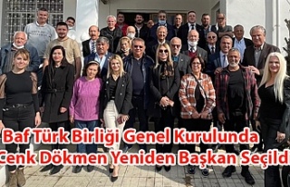 Baf Türk Birliği Genel Kurulunda Cenk Dökmen Yeniden...