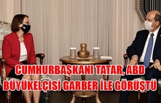 Cumhurbaşkanı Tatar, ABD Büyükelçisi Garber ile...