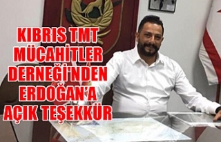 Kıbrıs TMT Mücahitler Derneği'nden Erdoğan’a...
