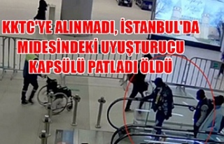 KKTC'ye alınmadı, İstanbul'da midesindeki...