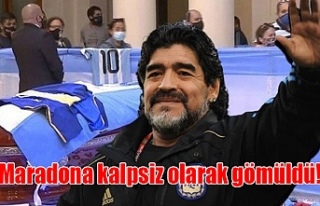 'Maradona kalpsiz olarak gömüldü!'