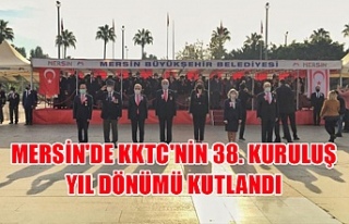 Mersin'de KKTC'nin 38. kuruluş yıl dönümü...