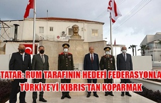 Tatar: Rum tarafının hedefi federasyonla Türkiye’yi...